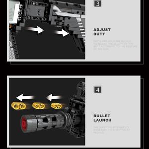 Reobrix 77004 Pistolet Automatique Fusil Sniper Modèle de Construction en Briques pour Jouet en Plastique pour Enfants - Product Image 4
