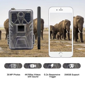 Caméra <span class=keywords><strong>de</strong></span> <span class=keywords><strong>chasse</strong></span> infrarouge extérieure 4G 4K 36MP HC-910Pro avec capteur CMOS, vidéo en temps réel via application, prend en charge le transfert FTP et les e-mails - Product Image 2