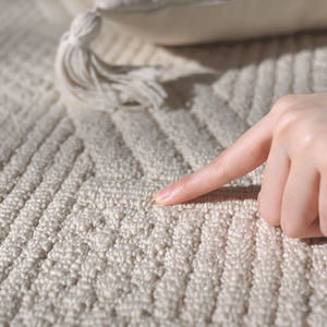 Modèle personnalisé fabricant de tapis chinois nordique uni imprimé en machine lavable grand tapis en polyester Tapete pour le salon - Product Image 4