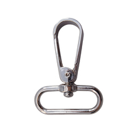 Mousquetons d'escalade à plaque large 32 mm en alliage de zinc, mousquetons pivotants à ressort pour colliers de chien et sacs