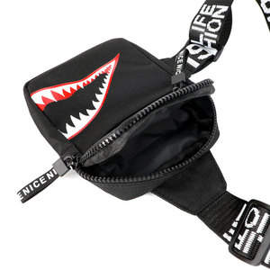 Tubarão <span class=keywords><strong>Men</strong></span>'s Casual Peito Pack Esportes Pequena Mochila Mini Telefone Móvel Ombro Messenger <span class=keywords><strong>Bag</strong></span> - Product Image 6