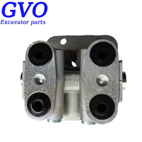 Pièces d'excavatrice KHJ19271 KHJ19270 SH-6 CX-C CX130C CX240C CX210C CX220C CX380C – Pédale de commande hydraulique à 8 trous pour le déplacement (vanne au pied)