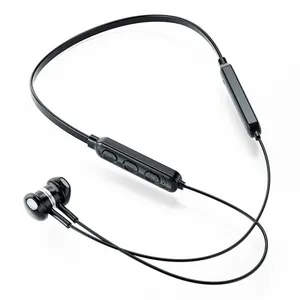 Hot Sports Neckband Headset nirkabel 5.0, Headphone Auriculares Hifi Bass earbud tahan keringat Headset dengan Mic TWS earphone