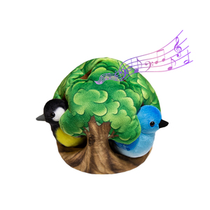 Casa de árbol de animales simulados, juguetes educativos de peluche, Nido de Pájaro, juguetes de animales de peluche, juguetes de pájaro pequeño, regalo para niños con grabadora de voz - Product Image 4