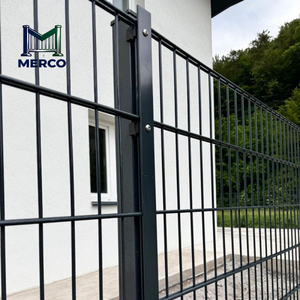 Panneau de clôture de sécurité en treillis métallique <span class=keywords><strong>rigide</strong></span> à <span class=keywords><strong>double</strong></span> fil avec service de modélisation 3D pour une utilisation en clôture de sécurité pour entrepôts industriels - Product Image 4