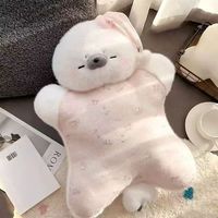 Coussin en peluche doux et mignon en forme de chat, d'éléphant ou de mouton, personnalisable, jouets de sommeil pour bébés, poupées et oreillers en gros