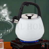 Bouilloire à eau chaude à usage domestique et familial Sifflet fort Théière en acier inoxydable de qualité alimentaire Bouilloire à eau pour cuisinière