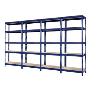 5 Layer Metalen Rekken Unit Garage Rekken Zware Opslag Planken Staal Opbergrek Planken