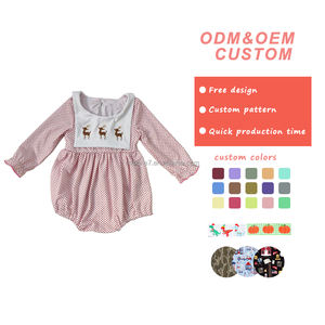 नए डिजाइन थोक बच्चे के कपड़े बिब नैटिविटी कढ़ाई कस्टम रोमांटिक बेबी बेबी बुलबुला - Product Image 2