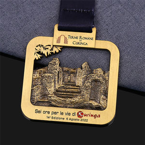 China Factory logo Design <strong>Custom</strong> Made Honor Awards Emblem <strong>Medal</strong> Shield Brass Security Badge Metal <strong>Maker</strong> - Product Image 3