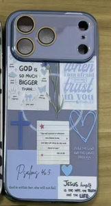 Coque de téléphone iPhone 17 en TPU PC antichoc, motif croisé, vierge pour sublimation DIY, sans support - Product Image 3