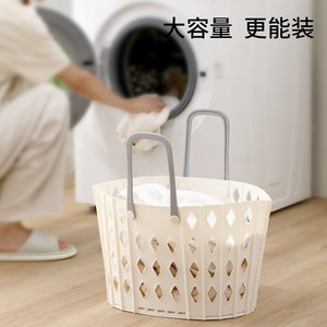 FaSoLa Foldable Laundry <b>Basket</b> White Collapsible Wall Mounted <b>Storage</b> <b>Basket</b> for <b>Bathroom</b> Dormitory Shower Use - Product Image 4