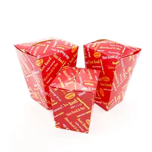 Kotak Kemasan Makanan Cepat, Kotak Kemasan Potongan Ayam Goreng Popcorn Ayam Keluar Kotak Chip
