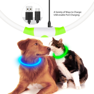 Pet Supplies LED <b>Dog</b> Pets Collars USB Rechargeable with Design Glowing <b>Dog</b> Collar Adjustable Flashing Collar Led for <b>Dogs</b> - Product Image 3
