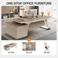 Meilleur Prix Table de Bureau de Luxe en Bois pour PDG, Table d'Ordinateur de PDG, Table de Président ou de Chef