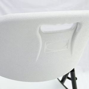 Silla Plegable de Plástico Blanca Portátil <span class=keywords><strong>para</strong></span> Jardín, Moderna e Impermeable, de Gymbopro, <span class=keywords><strong>para</strong></span> Venta al por Mayor - Product Image 4