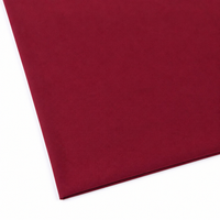 Tissu tricoté extensible respirant en polyester/spandex teint en rouge rose, de poids moyen, personnalisable, largement utilisé pour les vêtements et l'habillement de maison pour filles.