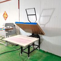 Presse à chaud pneumatique grand format 80x100cm pour impression par sublimation sur t-shirts