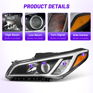 Phares avant gauche neufs pour <span class=keywords><strong>Hyundai</strong></span> Sonata 2015 2016 <span class=keywords><strong>2017</strong></span> - Product Image 2