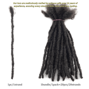 Extensions de Locs en Cheveux Naturels Bouclés, Dreadlocks Remy au Crochet Style Bohème Déesse, 30 Brins, Vente en Gros pour Salons - Product Image 3
