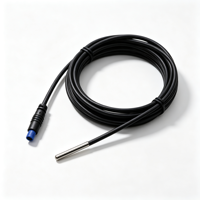 Sonde de température PT100 personnalisée avec connecteur M8, gaine et câble en acier inoxydable