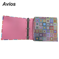 Carpeta de Anillas de Cartón para Oficina de 3 Pulgadas, Carpeta Multicapa de Colores, Organizador de Documentos y Recibos, Carpeta de 3 Anillas