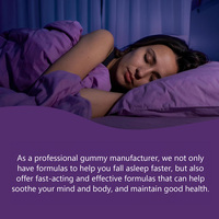 Gummies de mélatonine pour le sommeil et la relaxation, complément alimentaire apaisant pour l'équilibre émotionnel, fourni directement par l'usine