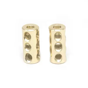 Customized CNC Machined Brass Terminal Blocks Drilled Wire EDM Parts for Car Auto Accessories with Terminal Block Connector