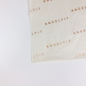 Papier de soie abricot personnalisé avec logo doré - Emballage de luxe pour vêtements et cadeaux - Papier d'emballage biodégradable - Product Image 5