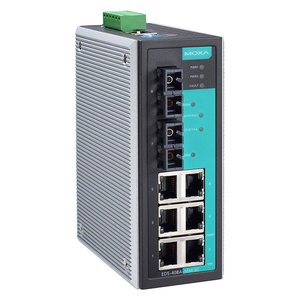 Moxa EDS-408A-MM-SC <b>Ethernet</b> <b>Switch</b> With 6*10/100BaseT(X) (RJ45) + 2*100BaseFX EDS-408A-MM-SC - Product Image 1