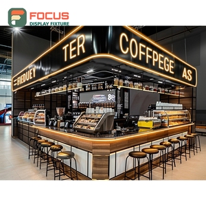 Vitrina Contemporánea para Cafetería, Mueble de Exhibición de Madera Laminada para Tienda Minorista, Vitrina Comercial para Cafetería - Product Image 4