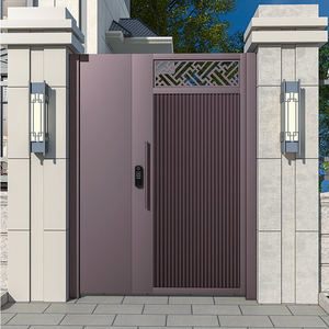 <span class=keywords><strong>Porte</strong></span> coulissante de villa en alliage d'aluminium résistante aux ouragans, ouverture <span class=keywords><strong>automatique</strong></span> rétractable, portail pliant industriel résidentiel pour jardin - Product Image 3