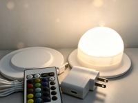 Insert lumineux LED pour base de trophée en acrylique, batterie rechargeable, 16 couleurs, télécommande