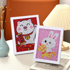 <span class=keywords><strong>Serie</strong></span> <span class=keywords><strong>completa</strong></span> de dibujos animados de diamantes, pintura de diamantes para niños, pegatinas decorativas DIY, gatito juguete de hecho a mano, regalo, fábrica al por mayor - Product Image 2