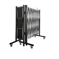 Clôture de sécurité rétractable X Expand Gate Porte pliante en alliage de fer en aluminium Pliable Portes de jardin Clôtures Cour Portes en diamant