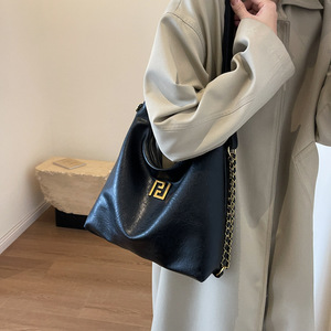 Nuevo bolso de mano sencillo para mujer, bolso de hombro de Pu Retro multifuncional ligero, bolso de hombro de gran capacidad para mujer - Product Image 5