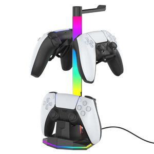 HONSON RGB işık oyun denetleyicisi şarj depolama standı ile Ps5 aksesuar depolama depolama için tip-c - Product Image 5