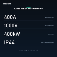 Adaptateur de charge rapide GANCRON CCS2 vers GB/T EV avec adaptateurs de chargeur CHAdeMO, adaptateur de charge de véhicule super pour prise de voiture européenne