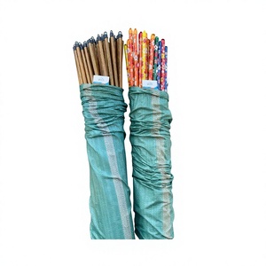 Escoba de Madera Ecológica con Cabezal de PVC y Cerdas Suaves sin Bandera, 120x2.2cm, para Uso en Jardín - Product Image 1