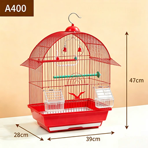 Jaula Metálica Ecológica con Techo Arqueado para Pájaros, Hábitat de Vuelo para Periquitos y Perrositos, No Tóxica - Product Image 2