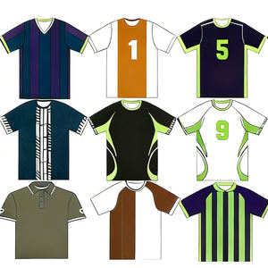 Kaos Jersey Sepak Bola Lengan Pendek Grosir Dewasa Anak Custom Print Nama Nomor - Product Image 1