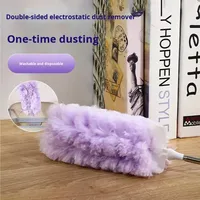 Plumero Electrostático Retráctil Desechable de Tela No Tejida con Electricidad Estática para el Hogar, Cocina, Baño y Muebles