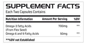 La salud del corazón apoya el extracto de semilla de lino vegano Omega-3 cápsulas al mejor precio - Product Image 2