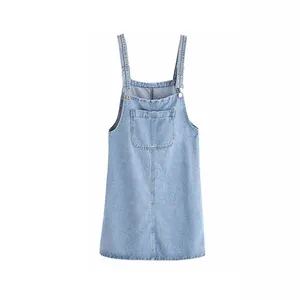 Salopette en jean pour femme, combinaison, salopette tendance, jupe