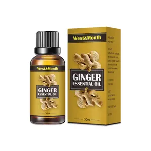Natural Ginger Oil Lose Weight Anti Aging Plant Essential Oil Promote Metabolism Full Body Slimming Essential Oil