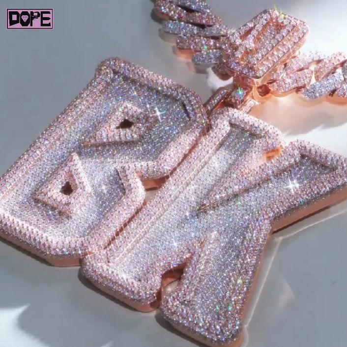 3 pollici, argento 925 + moissanite