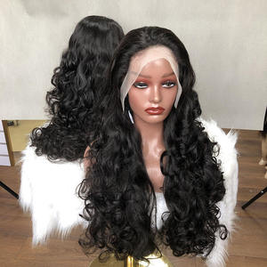 Großhandel 13x4 Full Lace Frontal Perücken für schwarze Frauen Glueless Body Wave Raw Indian Hair Perücken Natural Lace Front Perücke Echthaar - Product Image 3