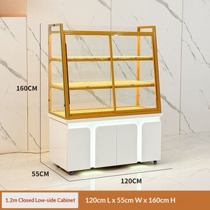 Vitrine circulaire personnalisée pour pain, îlot <span class=keywords><strong>de</strong></span> présentation pour pâtisserie, vitrine en verre pour boulangerie, étagères <span class=keywords><strong>de</strong></span> présentation pour pâtisserie - Product Image 6