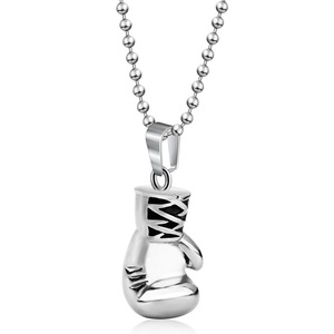 Titanium Steel <b>Boxing</b> <b>Glove</b> Pendant <b>Necklace</b> | Stainless Steel Men's Fashion Jewelry - Product Image 3