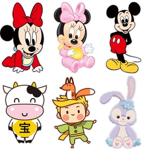 Fondo de Bienvenida KT-0010 con Diseño de Vaca, Mickey <span class=keywords><strong>y</strong></span> Minnie de Star Dream Little Prince, Decoración para Niños <span class=keywords><strong>y</strong></span> Niñas, Diseño de Vaca para Bebés, 12 Unidades - Product Image 1